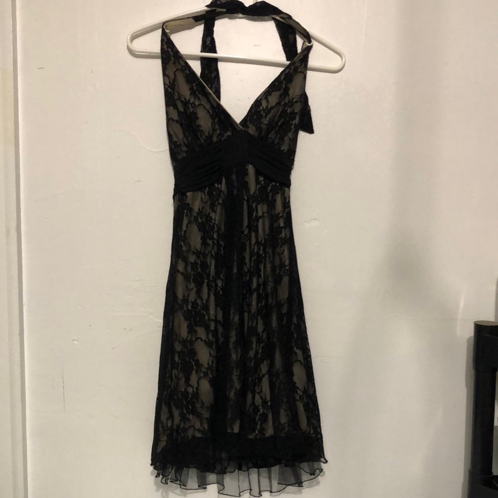Speechless Black and Cream Dress Size Small